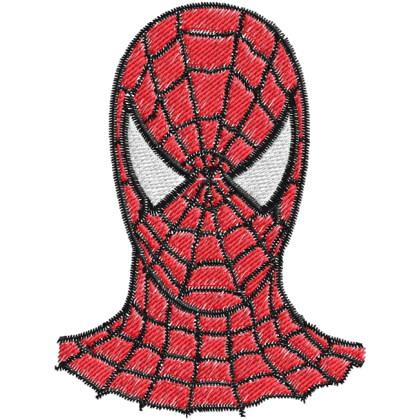 Matriz de Bordado Mascara Homem Aranha 